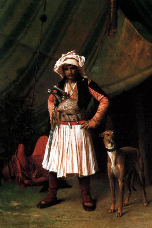 Jean Leon Gerome Bashi-Bazouk and his Dog Sweden oil painting art